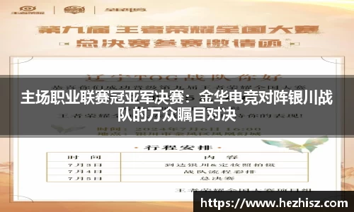 主场职业联赛冠亚军决赛：金华电竞对阵银川战队的万众瞩目对决